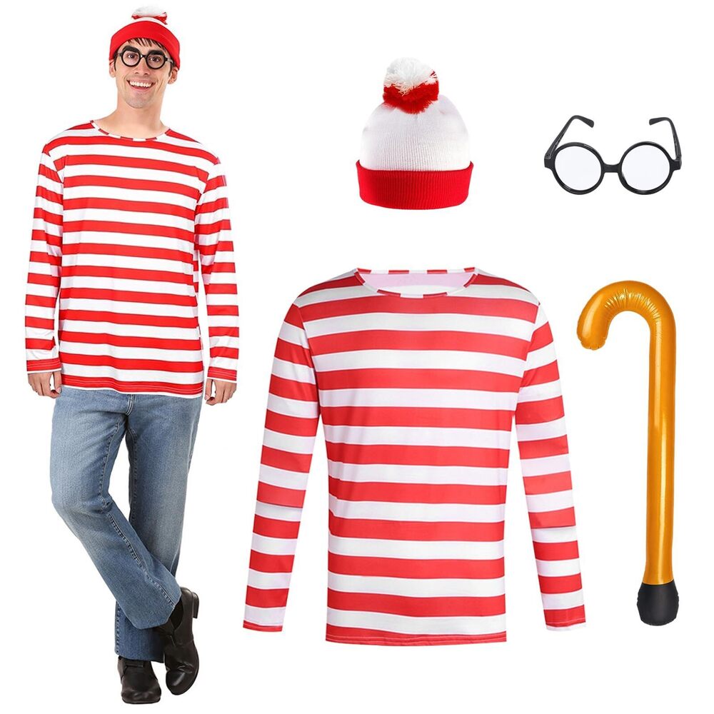 5157 Red White Costume Set Women's Adult Halloween Cosplay